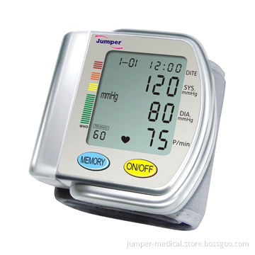 Automatic digital wrist blood pressure monitor, CE certified, 90 sets memory, LCD display